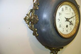 Antique Wall Clock French ? Old As Found 2