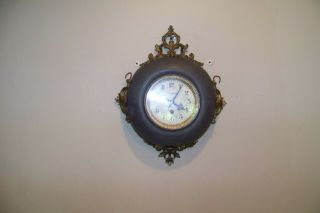 Antique Wall Clock French ? Old As Found 3
