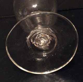 18th Century Hand Blown Wine Glass - Etched Grapes & Leaves 2