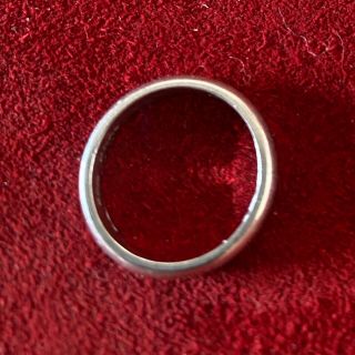 Vintage Platinum Wedding Band Stacking Ring Size 5
