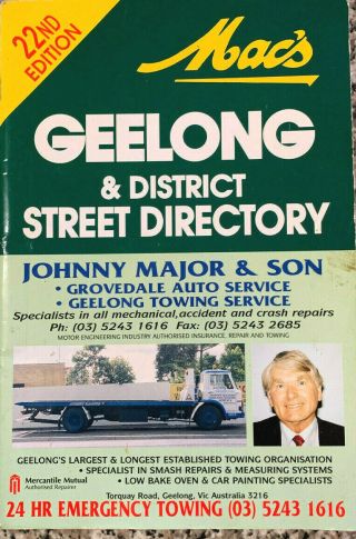 Mac’s Geelong & District Street Directory X 2