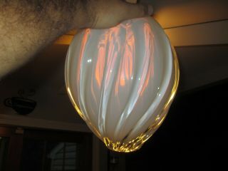 Large Opalescent Mcm Vase Designed By Larry Laslo For Mikasa 1970 