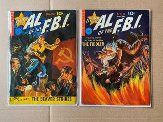 Little Al Of The F.  B.  I.  10 3.  5 & 11 4.  5 1st & 2nd Issues Stalin Fbi Set Of 2
