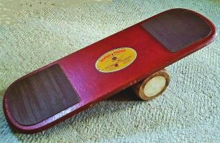 Vintage Bongo Board 34 " Balancing " How Long Can You Stay Up " 1960 