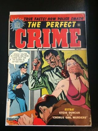 The Perfect Crime 20,  Cross Publications 1951,  Gd - /gd,  Scarce