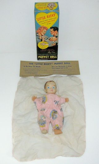 Vintage 1953 Little Ricky Puppet Doll I Love Lucy Tv Show (lqqk)