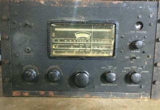Rare Vintage E.  H.  Scott Model Slr - 12 - B Radio Receiver Ww2 Navy Morale Booster