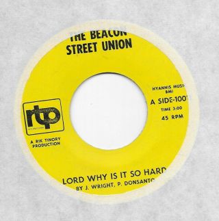 The Beacon Street Union " Lord Why Is It So Hard " U.  S.  Rtp 10011 7 " 45
