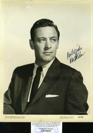 William Holden Psa Dna Hand Signed 8x10 Vintage Photo Autograph