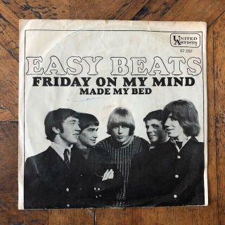 The Easybeats - Rare German 45 With Ps " Friday On My Mind " 1966 Ex