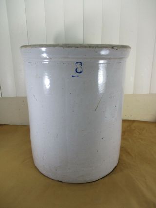 Antique 8 Gallon Stoneware Pottery Crock 16.  5 " X 14 " No Cracks No Chips Minty
