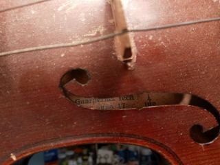 Vintage 4/4 Joseph Guarnerius Fecit Cremonae Anno IHS 1730 Violin Bow & Case 3