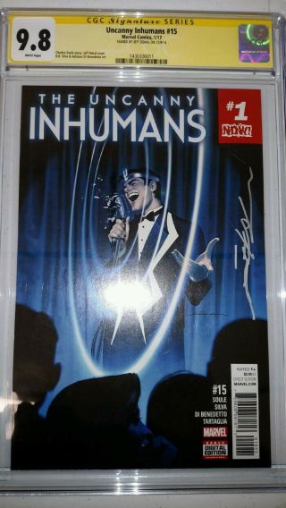 Uncanny Inhumans 15 Cgc 9.  8 Ss Jeff Dekal (dekal Variant Blackbolt Cover)