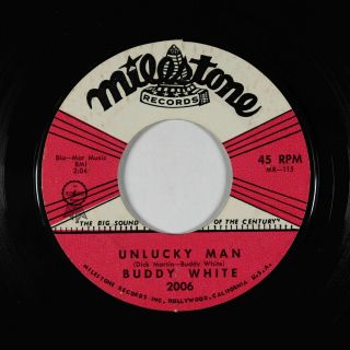 Rock & Roll 45 - Buddy White - Unlucky Man - Milestone - Mp3