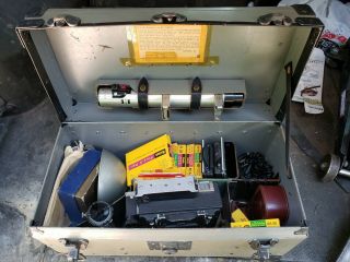Vintage Graflex Camera With Accessories And Case