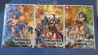 Wonder Woman 750 Dc Comics Jim Lee Cover A - C Torpedo Variants Set N/m