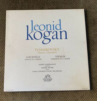 Tchaikovsky - Leonid Kogan / Vandernoot - Violin Concerto Lp Angel 35444 - Nm