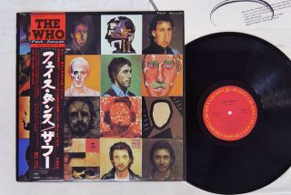 The Who Face Dances Cbs/sony 25ap 2034 Japan Obi Vinyl Lp
