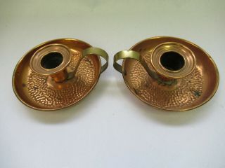 Coppercraft Guild 2 Copper Candle Stick Holders