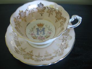 Paragon Peach Princess Margaret Tea Cup And Saucer