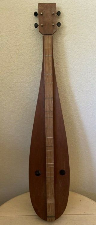 Vintage Four String Smoggy Mountain Tennessee Teardrop Dulcimer 1977 Collectible