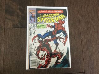The Spider - Man 361 First Appearance Of Carnage 1992 Newsstand Edition