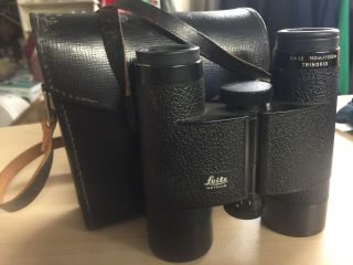 Vintage Leitz Wetzlar Trinovid Binoculars 8x32 150m/1000m Leitz Case Germany