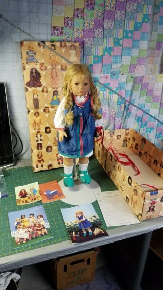 Ullwa Doll By Annette Himstedt W/both Box Certificate Vintage 1999