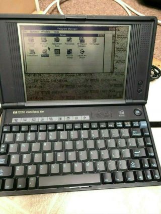 Vintage Rare Hewlett Packard Hp Omnibook 300 Windows 3.  1 Read