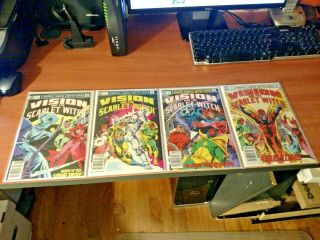 Vision And The Scarlet Witch 1 - 4 1,  2,  3,  4 Nm/nm,  (1982) Newstand Full Set