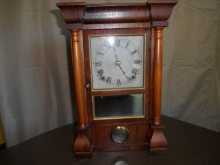 Antique Seth Thomas " Column " 8 - Day Clock