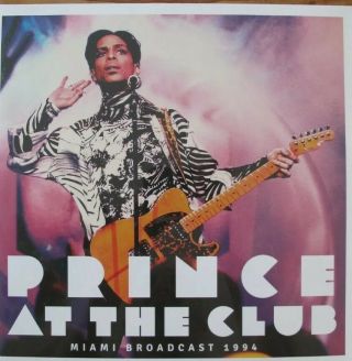 Vinyl Lp Prince At The Club 2 X Clear Vinyl Miami Broadcast 1994 Live