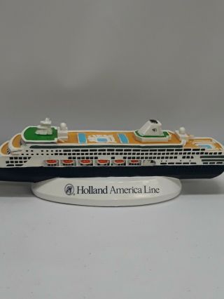 Vtg Holland America Line Ms Maasdam Cruise Ship Souvenir Model 9.  5 " Rare