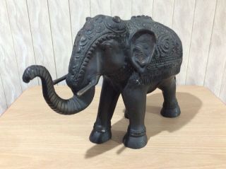 Vintage Large,  Brass Elephant Trunk Up,  Statue Very Heavy