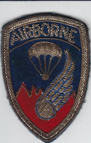 Kw Vintage Us Army 187th Airborne Rct Patch - Bullion,  Theater - Made