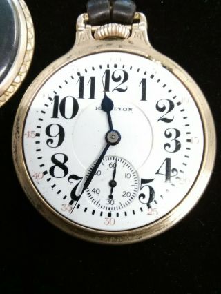 Antique Hamilton 992,  21 Jewel Railroad Grade Pocket Watch Fancy C