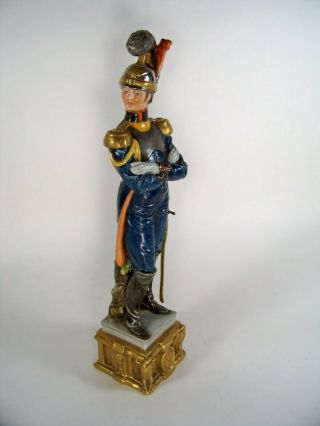 Merli Capodimonte Napoleonic Era French Dragoon Cavalry Figurine Made In Italy 2