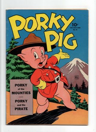 Four Color 48 Fn,  6.  5 Vintage Dell Comic Looney Tunes Porky Pig Golden Age 10c