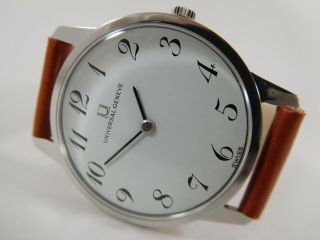 Universal Geneve White Arabic Dial Ref.  842101 Cal.  42 Swiss Vintage Watch