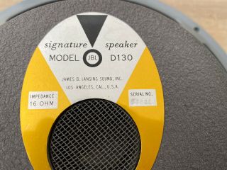 JBL D130 Vintage Speaker 16 Ohms - 1 of 2 - Near 3