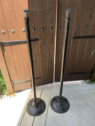 York Barbell Squat Stands (non Adjustable) Rare Vintage Collectible