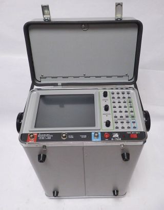 Ifr A - 7550 Vintage Spectrum Analyzer W/ Carrying Case,  Spare Parts And Cables