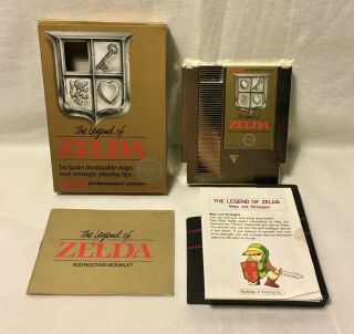 The Legend Of Zelda - Rare Nes Nintendo Game - Complete Cib - Vintage 80s