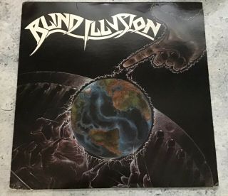 Blind Illusion The Sane Asylum 1988 Vinyl Lp Record Usa Combat Promo Stamp