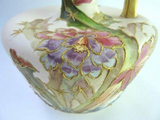 Royal Bonn Porcelain Footed Ewer / Vase,  c.  1890,  Painted Floral Decoration 3