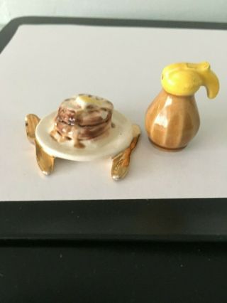 Vintage Arcadia Mini Salt And Pepper Pancakes And Syrup