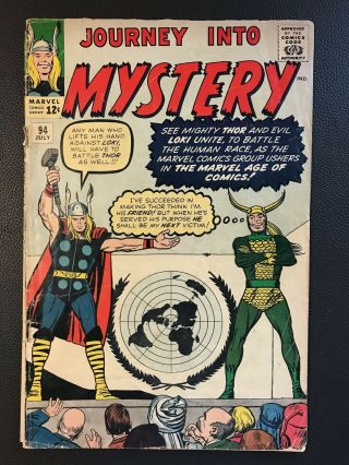 Journey Into Mystery 94 Gd,  (2.  5) Kirby Cover Art