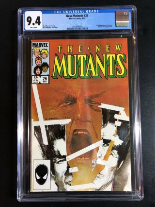 Mutants 26 Cgc 9.  4 1st Full Appearance Of Legion Marvel Comics Movie Coming