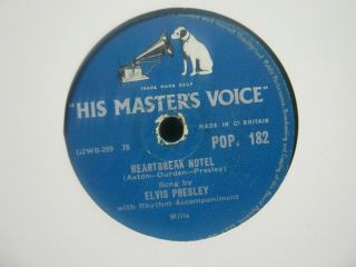 Record 78 10  Elvis Presley Heartbreak Hotel 750