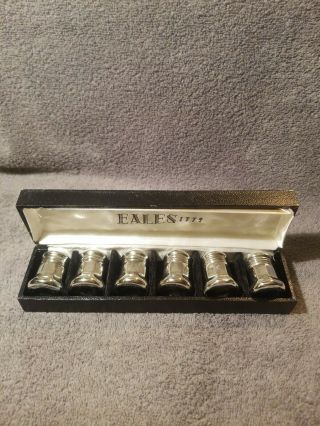Vintage Eales 1779 Silver Plated Salt And Pepper Shakers Set Of 6